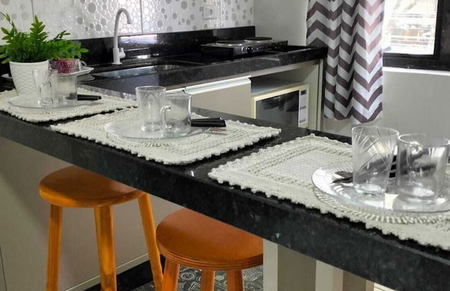 Studio Centro para 4 pessoas com AC - Foto 5