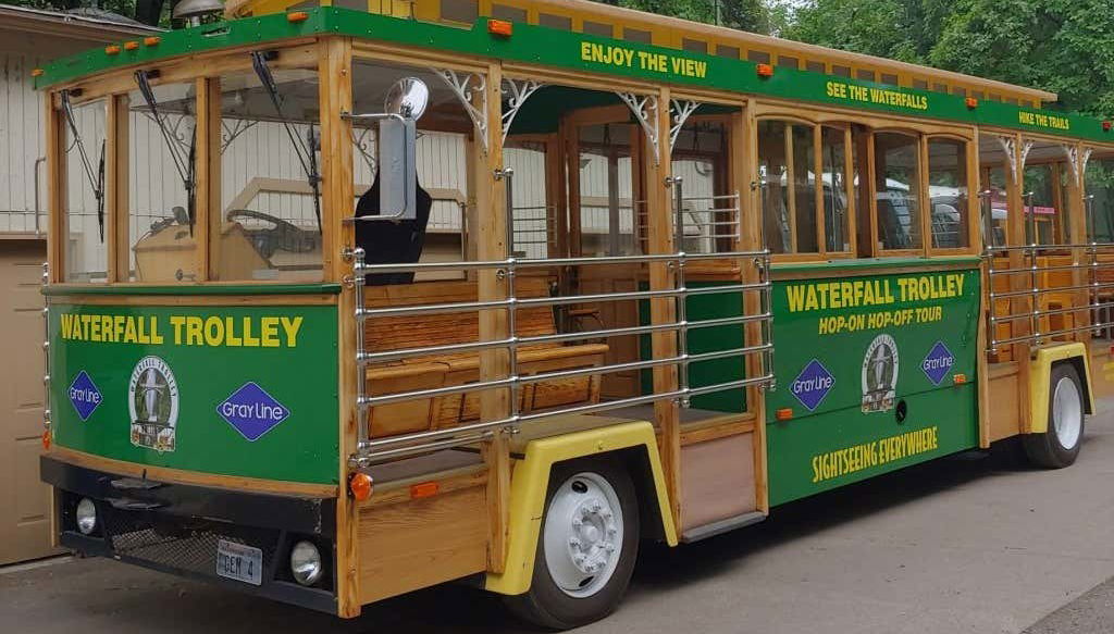 Trolebús turístico de las cataratas de Portland