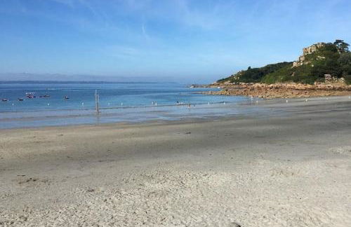Maison bretonne avec une jolie cour fermée et fleurie avec WIFI à TREBEURDEN - Réf 679 - Foto 17