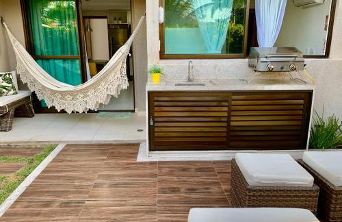 Apto Beira Mar Térreo com área gourmet Praia de Muro Alto - Foto 14