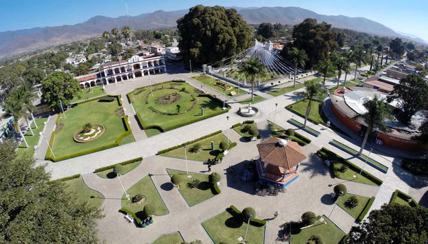 Vista aereas di Santa María del Tule