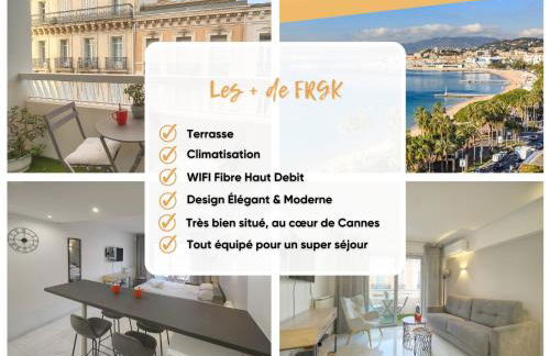 FRGK Victoria 4 Central Cannes 1BR Terrace, AC & Ultra-Fast Wi-Fi - Photo 2