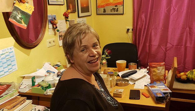 Mostrador de check-in y check-out