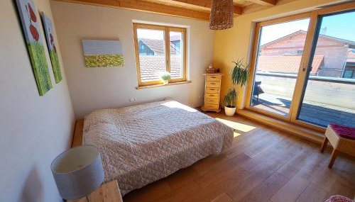 FeWo "AlpakaZeit" im ökologischen Holzhaus mit traumhafter Aussicht und Alpakas - Foto 3