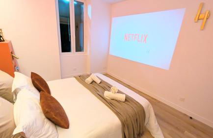 151 - Terrasse & Jacuzzi, Rue Trivalle, Pied de la cité de Carcassonne - Climatisation, Netflix, Fibre - Foto 17