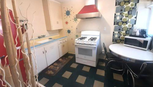 HARRY'S MAN CAVE - A Vintage Motel on the Historic 395 route - The New Star Motel Experience - Foto 4, stove