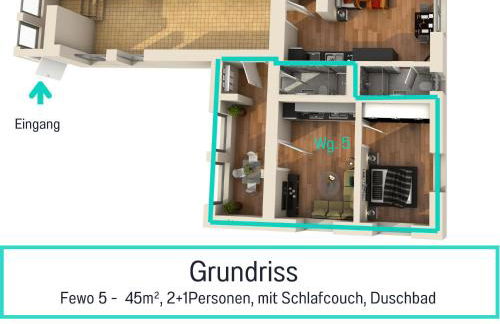 Usedom-Apartmenthaus Zinnowitz Ruhige Lage nahe Ostsee - Foto 30