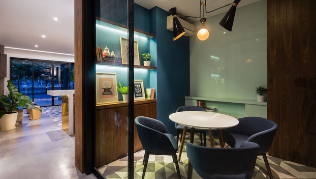 Zona de estar del vestíbulo