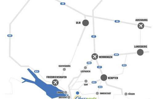 Lindners Hideaways - Bergnest Lodge - Bergblick Fewo 6 Pers Balkon Garten Hund Ski Unterkunft Luftkurort Oberreute nähe Buchenegger Wasserfälle Eistobel Bodensee - Foto 8