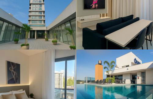 Ap completo a 900m da Vila Germânica com Piscina, Academia, Wi-Fi, Ar, Garagem e Tv no quarto - Foto 2