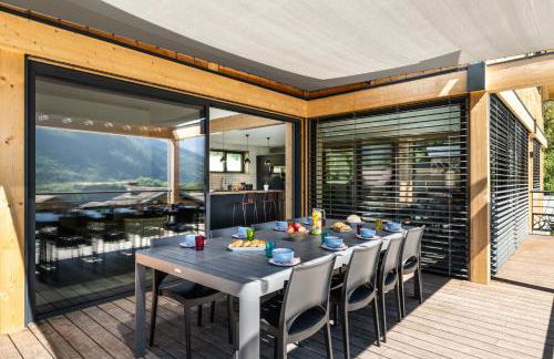 Chalet neuf, Jacuzzi, piscine privée mai-sept, pétanque, proche Paradiski - Foto 9