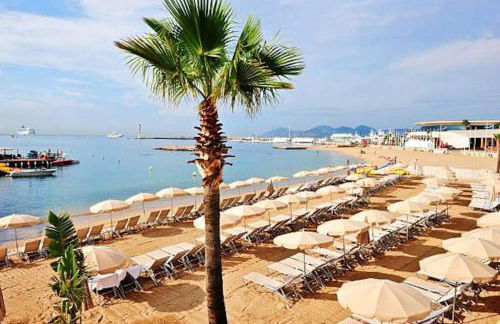 CANNES plage 2mn/45m2/vue mer/inernet/clim/parking privé - Photo 37