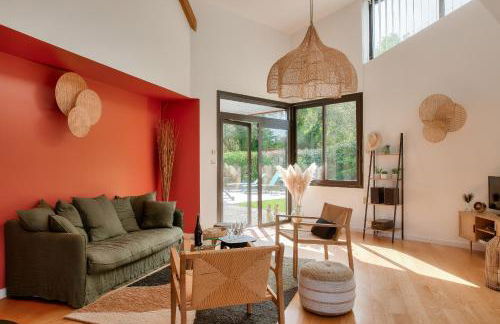 Jardin et piscine - 1km de la plage de Mousterlin - Foto 11