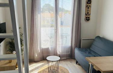 Duplex cosy neuf - wifi - balcon - en bordure de forêt de pins - proche plage - Foto 25