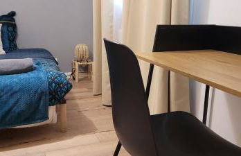 AMJA Proche clinique Saint-Roch apt 3 chambres 3 salles de bain parking gratuit idéal famille groupe coworking 10 min centre ville 10 min plage 5 min sortie autoroute - Foto 8