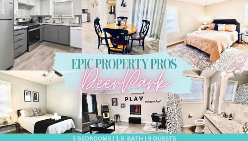 Entire 3 bedroom 1 and half bath home in Deer Park high speed wifi - Foto 2