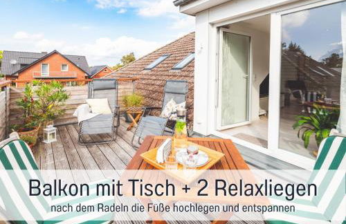 Casa Ueberall - Ruhige DG-Ferienwohnung für 2 Erwachsene in Burg - Balkon mit Abendsonne, hochwertige Ausstattung, überdachter E-Bike-Stellplatz, Nähe zur Altstadt & Restaurants - Foto 6