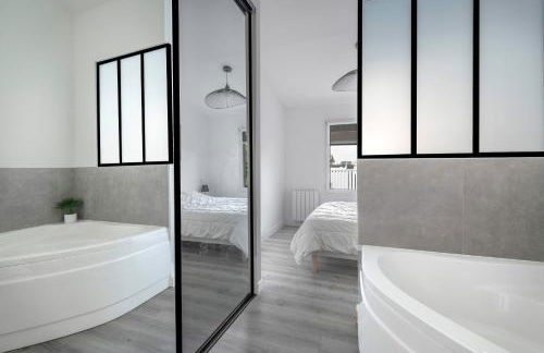 Jacuzzi Maison pour 11 au calme plage a 500m - Foto 14