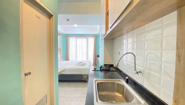 Modern and Comfy Studio Room at Grand Asia Afrika Apartment - Foto 5, Cozinha privada