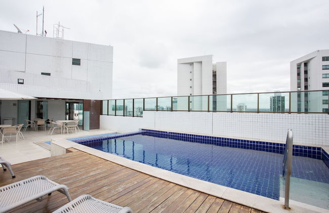 Lindo Flat no Beach Class Santa Maria em Boa Viagem - Foto 75