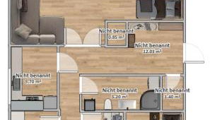 Gemütliche 4-Zimmer Wohnung mit 7 Schlafplätzen - Foto 3