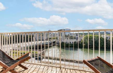 APPARTEMENT avec vue sur la Seine 10' en voiture de Paris et de la Tour Eiffel - Foto 1