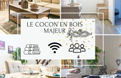 Cocon en bois Majeur - au cœur de Limoux Carnaval à pied - 4 couchages - Foto 1