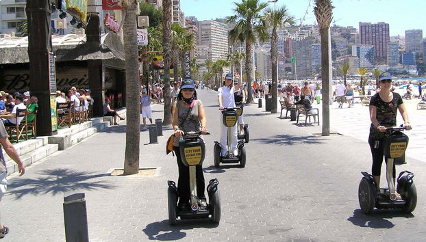 Durante il tour in segway