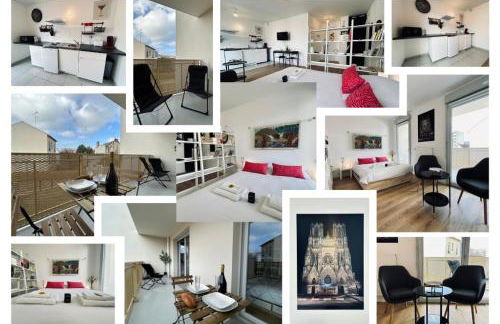 Bleuets studio cosy neuf terrasse proche centre - Foto 19