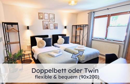 Newman Horizon Apartments Zirndorf - Playmobil Funpark, Nähe Messe Nürnberg und Fürth, 4 Pers, 24h Self Checkin, Waschmaschine, großer Parkplatz - Foto 27