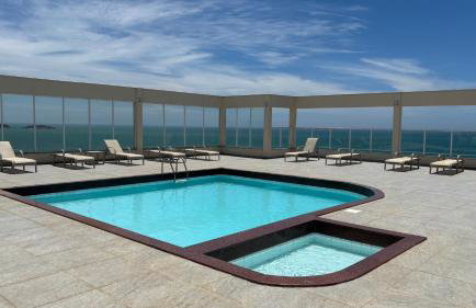 Areia Flat vista mar piscina e ar - Foto 1