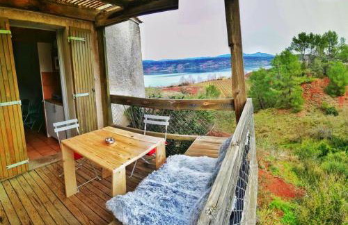 Studio 22 m2, terrasse vue lac, dans propriété face au Lac du Salagou - Foto 8
