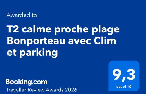T2 calme proche plage Bonporteau avec Clim et parking - Foto 11