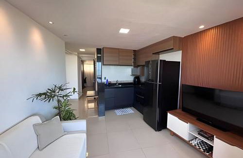 Flat à beira-mar com vista para a praia do meio - Foto 17