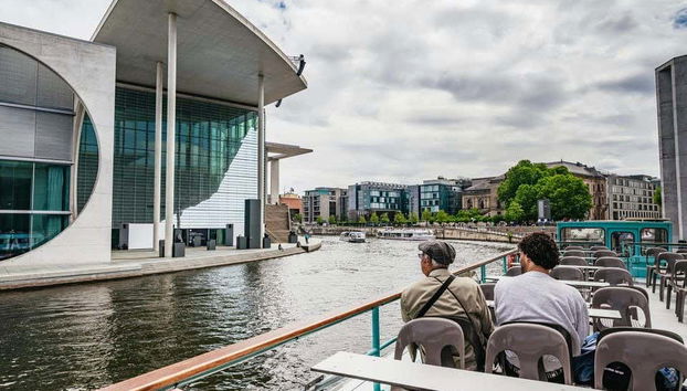 Admire the Marie-Elisabeth-Lüders-Haus building