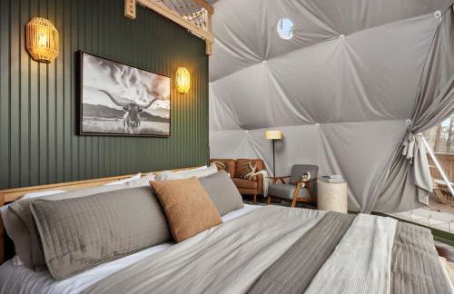 Glamping Dome w Hot Tub Fire Pit & River Access - Foto 11