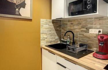 STUDIO HYPER CENTRE SAFARI TOUT ÉQUIPÉ WIFI NETFLIX 2PERS - Foto 8