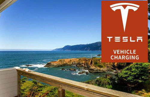 Cozy Oceanview! by OceanviewHotTubs Oceanfront! Shelter Cove, CA Tesla EV station - Foto 3