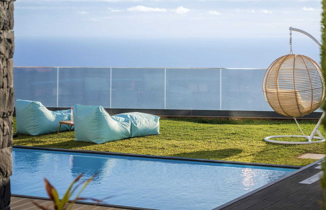 With Pool and Superb sea View - Villa Candelária - Foto 64