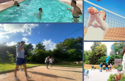 Luxe et tranquillité au vert: maison 6 chambres, piscine, proche du Mans, idéale familles et groupes - FR-1-410-361 - Foto 33