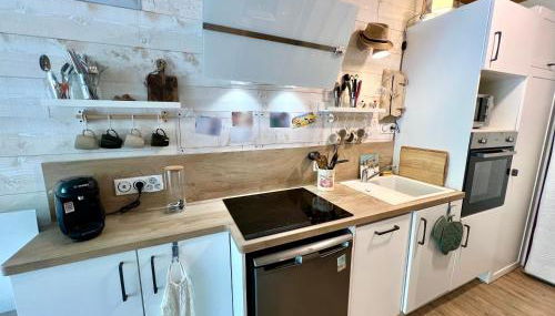 Studio paisible au pied des pistes - Foto 5, stove, dishwasher, toaster