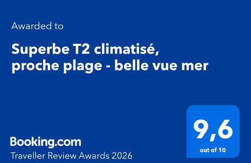 Superbe T2 climatisé, proche plage - belle vue mer - Foto 2