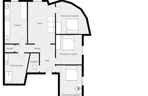 3 bedrooms-Very bright and spacious appt- wifi - Foto 9