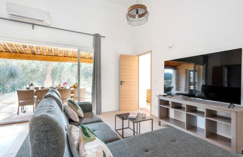 Plan de la Tour M1 - Villa 6 pers climatisée, 3 ch, piscine privée chauffée, nature & calme - Foto 6