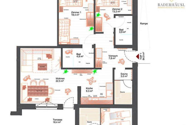 Apartment in Bramberg am Wildkogel With Barbecue - Foto 23