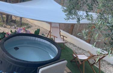 La Tiny House des Oliviers et son jacuzzi - Photo 25