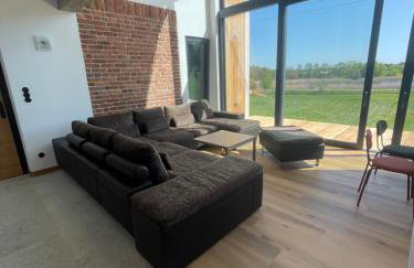 Rumiane pola - stodoła na Mazurach z widokiem na jezioro - Foto 46