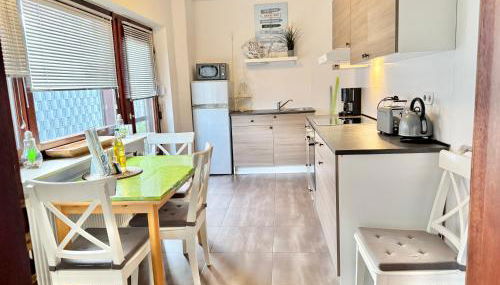 Ferienwohnung im Erdgeschoss mit eingezäunten Garten und Terrasse - Photo 4, stove, dishwasher, pet friendly, toaster