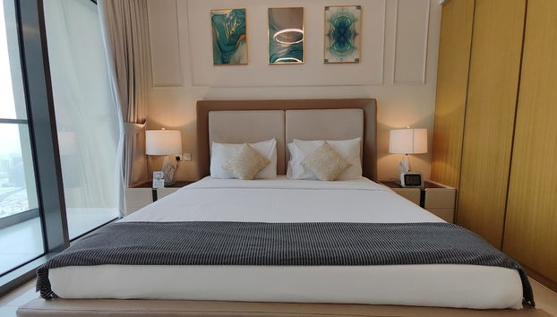 Lux BnB Aykon City I Skyline Canal Views - Foto 5, Habitación