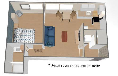 Élégant, spacieux, 2 couchages, proche centre - Foto 14